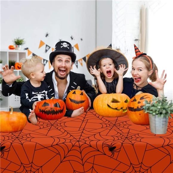 Halloween & Thanksgiving Tablecloth, 2Pack SpillProof Indoor/Outdoor Table Cover - Picture 5 of 7